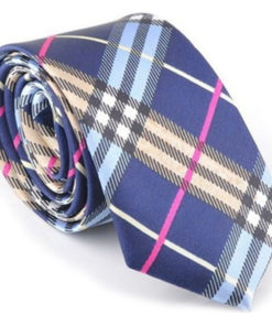 blue_gold_pink_plaid_skinny_tie