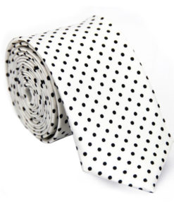 black_white_polka_dot_skinny_tie_online_australia