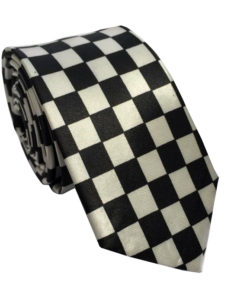 black_white_squares_skinny_tie_rack_australia_au