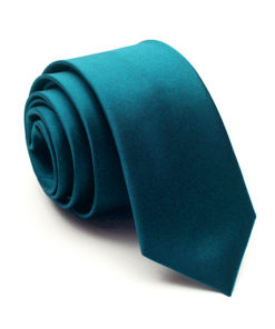 aegean_blue_solid_skinny_tie_rack_australia_au