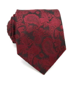 red_black_paisley_neck_tie_rack_australia