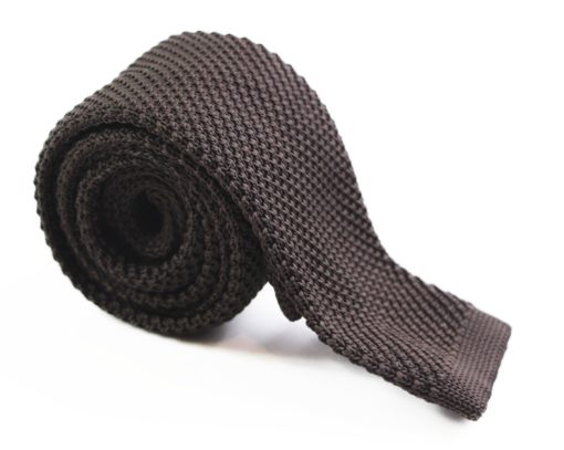 Dark Brown Knit Tie australia au