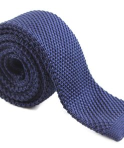 Navy Knit Tie