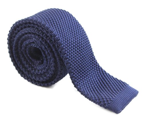 Navy Knit Tie