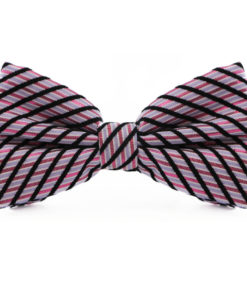 Blue_Black_Silver_Striped_Cotton_Bow_Tie_rack_australia_au