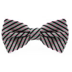 pink_white_black_green_striped_cotton_bow_tie_rack_australia_au