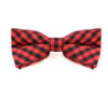 red_black_checkered_cotton_bow_tie_rack_australia_au