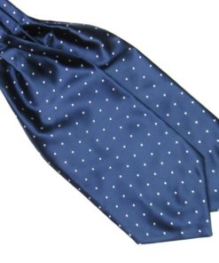 Blue Silk Polka Dot Cravat tie rack australia