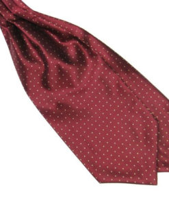 maroon_white_polka_dot_cravat_tie_rack_australia_online