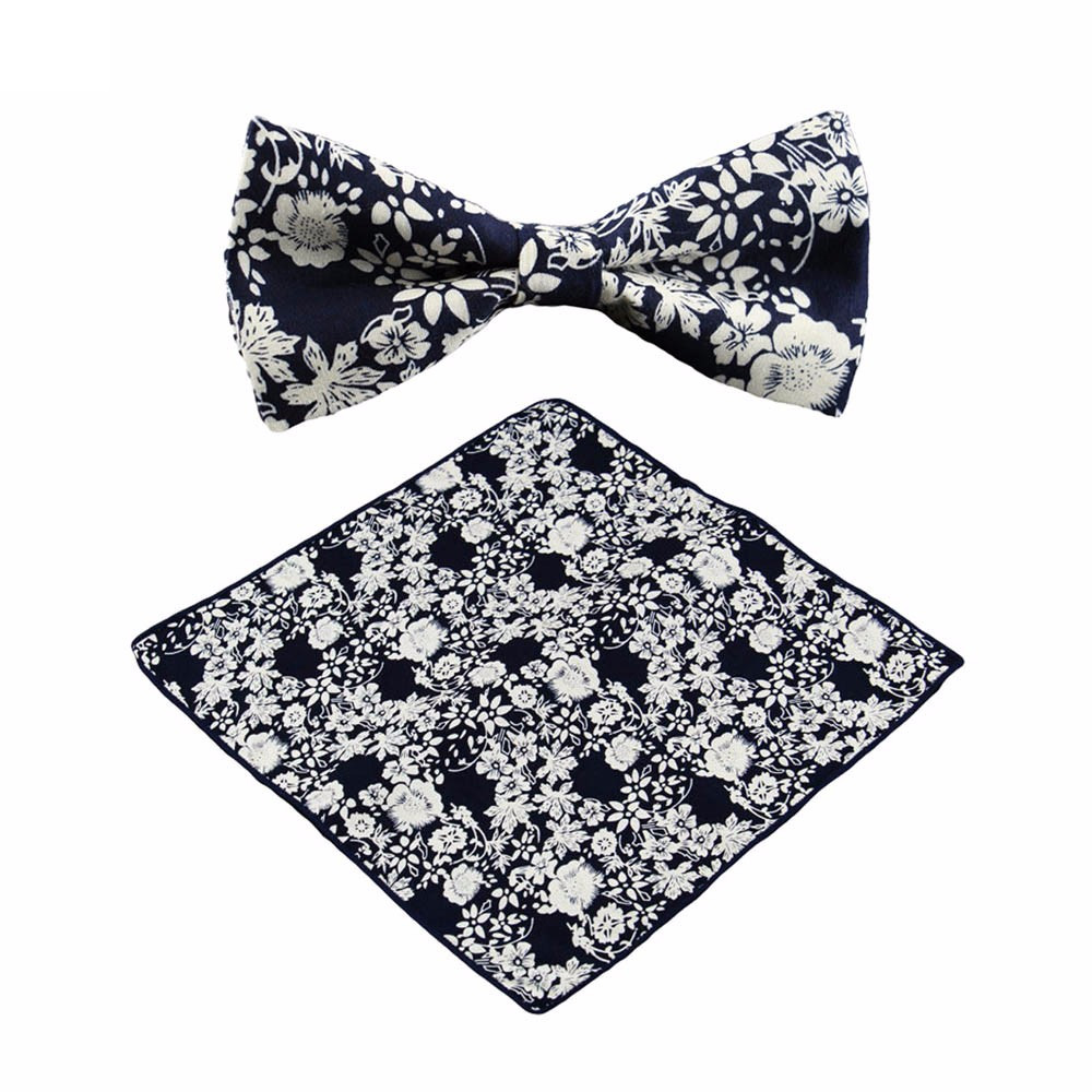 navy_white_floral_bow_tie_pocket_square_tie_rack_australia_online