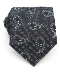 black_white_paisley_dot_neck_tie_rack_australia