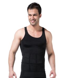 mens_Shapewear_body_suit_High_Waist_Panty_Body_Control_Tummy_Slim_Shaper_australia_front_Butt_Lifter_black